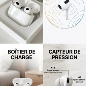 Écouteurs Sans Fil Apple AirPods (3e Génération)