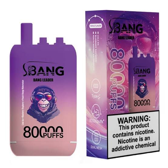 Puff Rechargeable BANG 80000 Puffs – Édition Triple Saveur "Bang Leader"